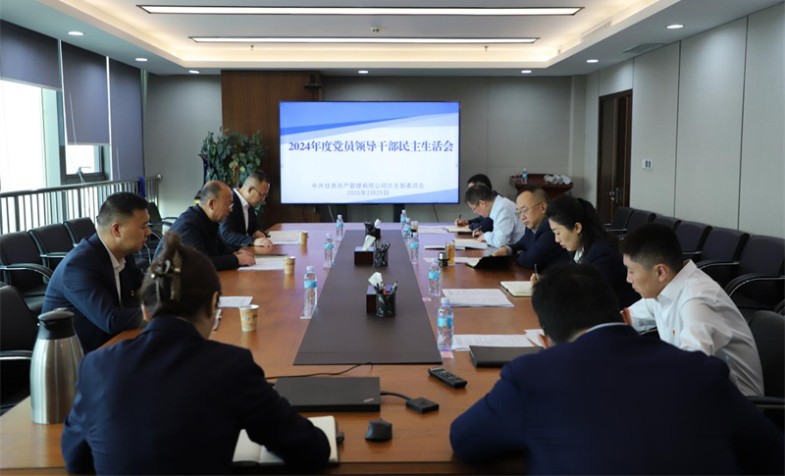 甘肃资管党总支召开2024年度民主生涯会